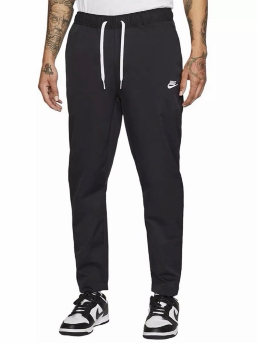 Nike Club Men’s Woven Tapered Leg Pants Size XS Black Joggers Track Pants